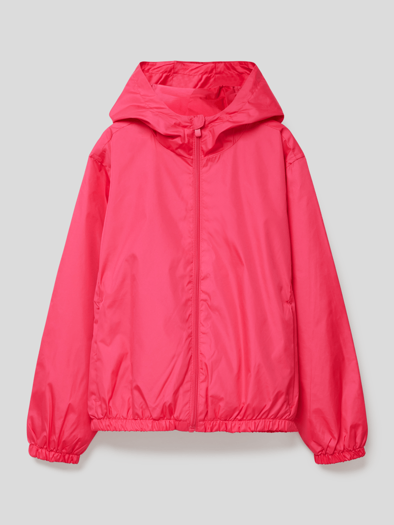 Jacke mit Kapuze in pink