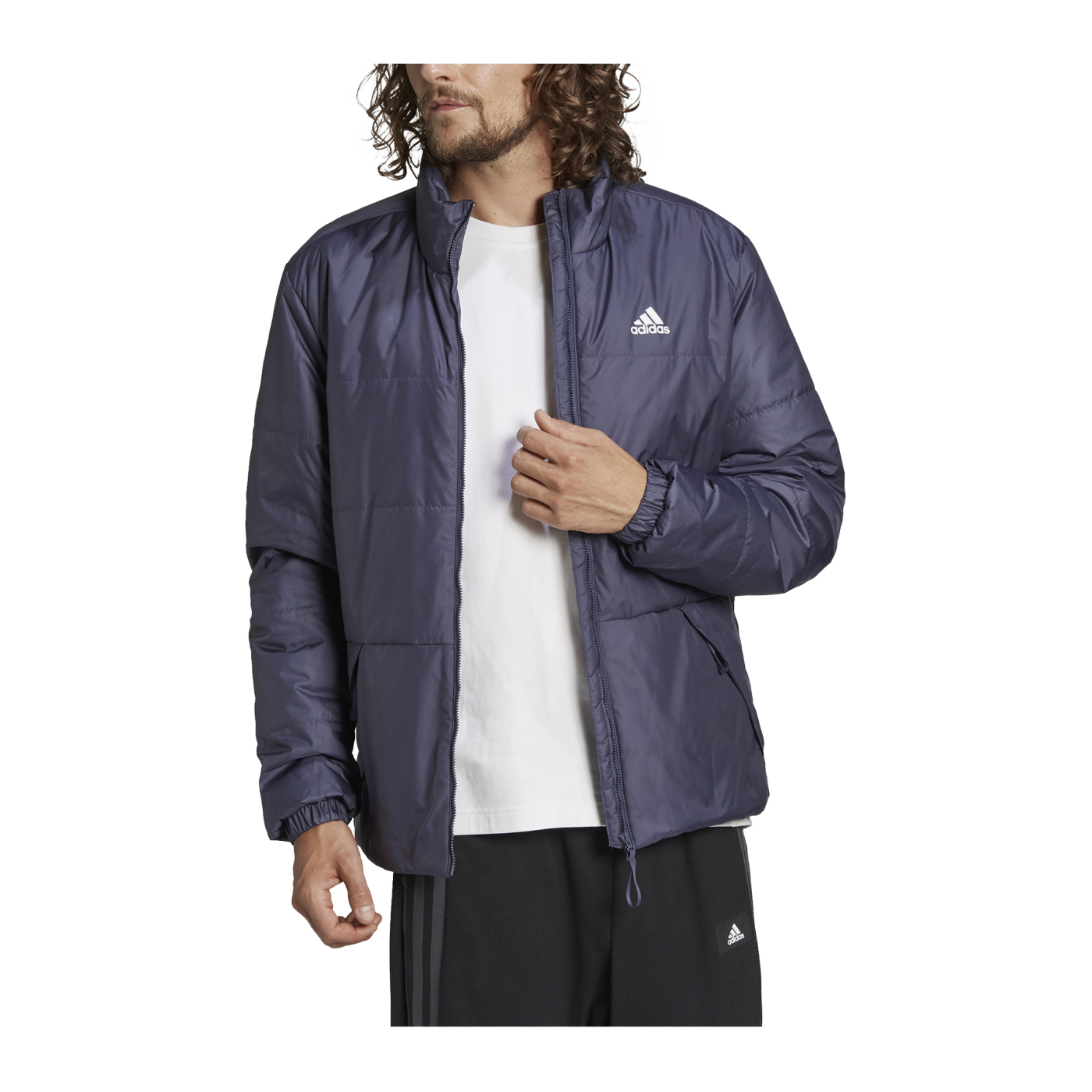 adidas BSC 3 Stripes Insulated Winterjacke Blau