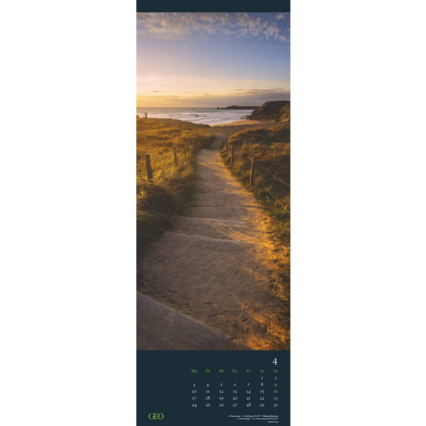 GEO WEGE 2024 - WAND-KALENDER - REISE-KALENDER - Kalender