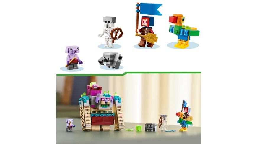LEGO Minecraft Legends 21257 Showdown mit dem Verschlinger, Action-Spielzeug