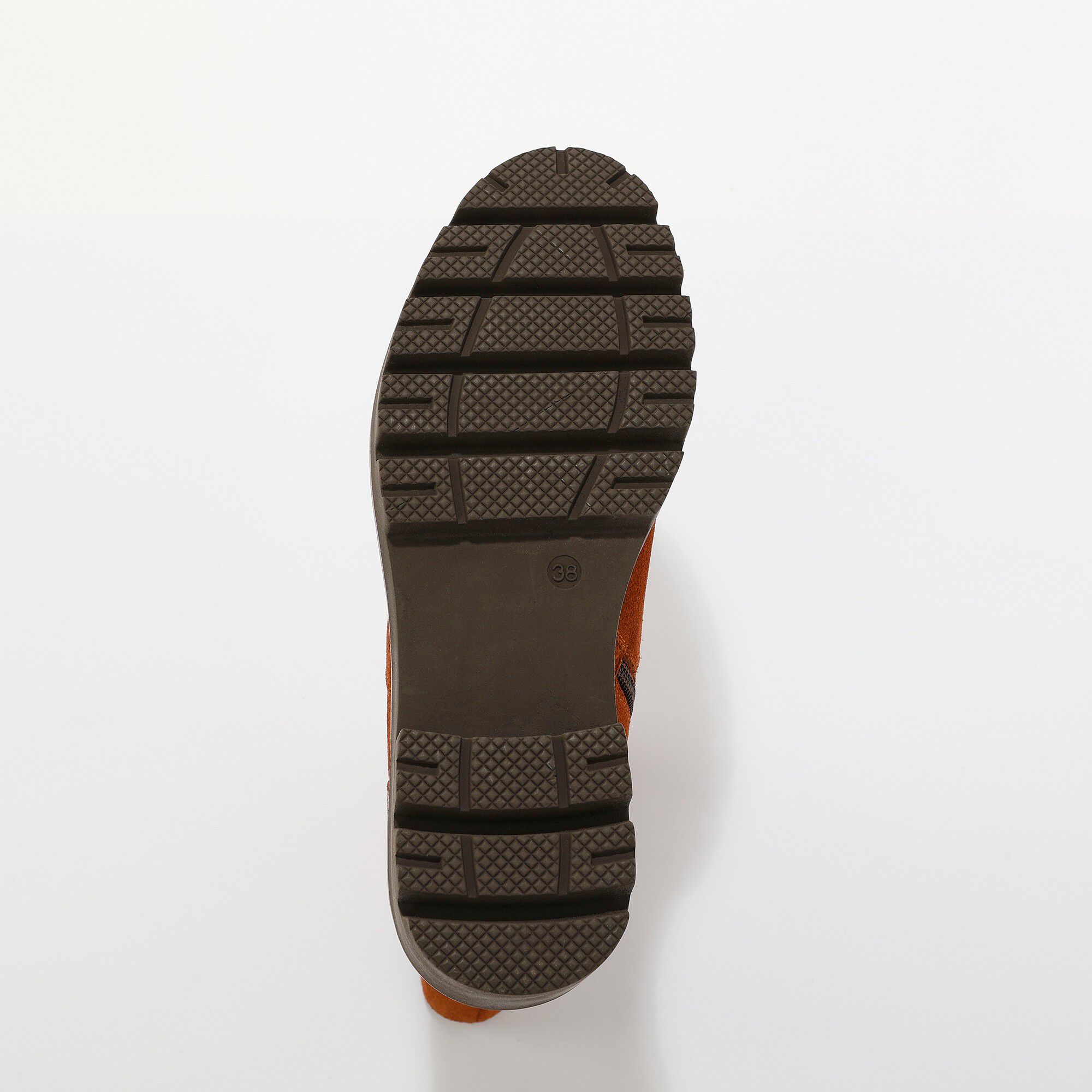 Boots zippées en cuir doublées, semelle crantée