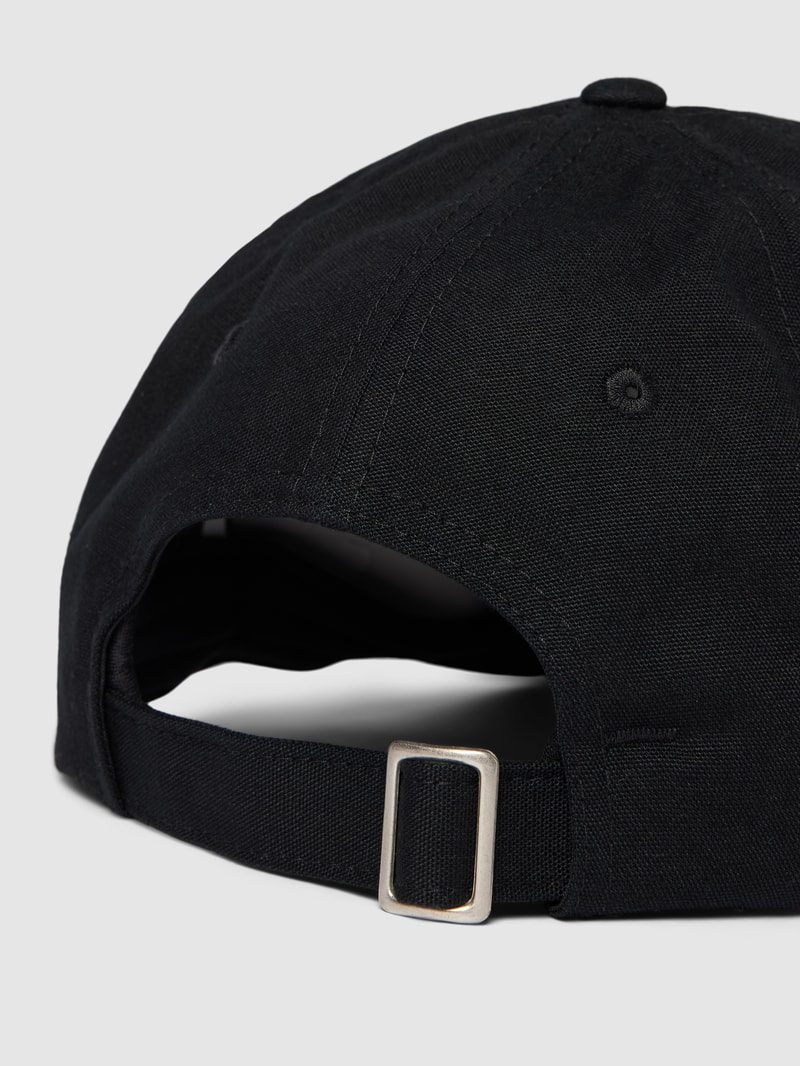Basecap mit verstellbarem Verschluss Modell 'Norm' in schwarz