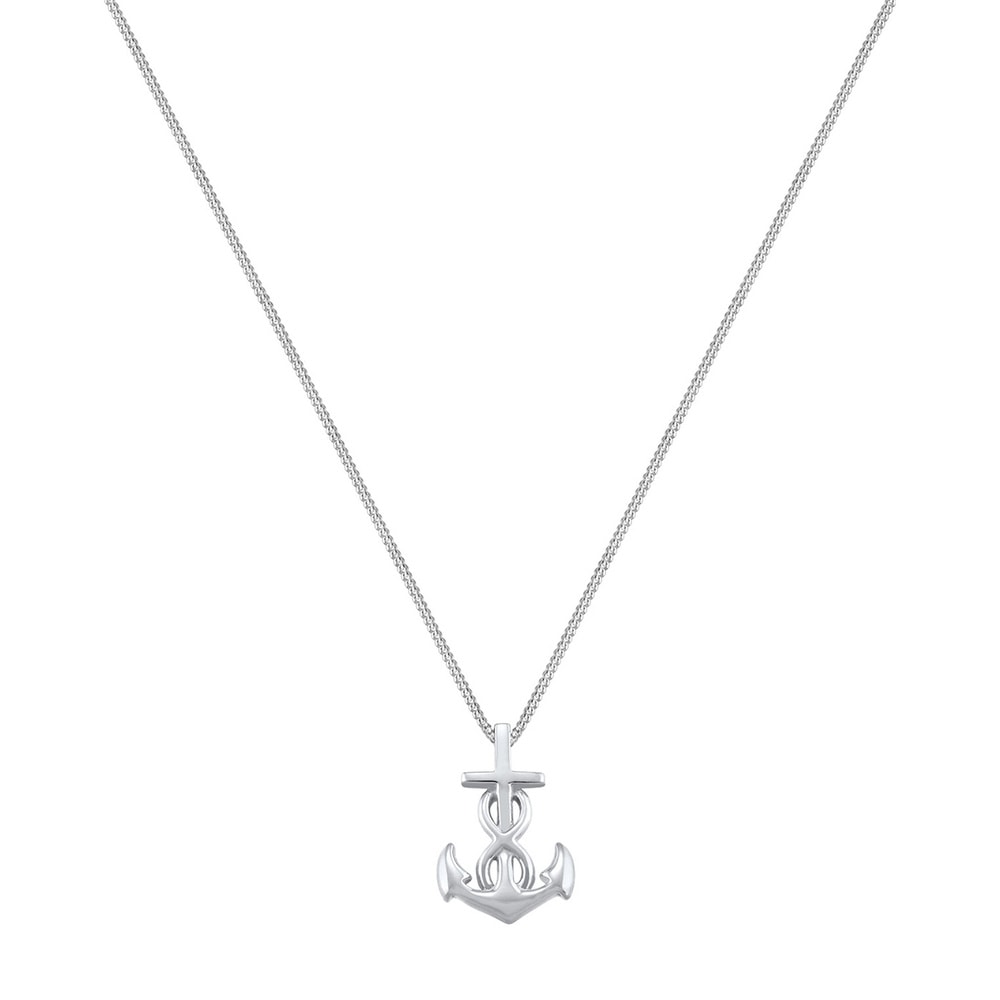 Elli Elli Collier Femme Ancre Symbole Infinité Croix - (925/1000) Argent Bijoux