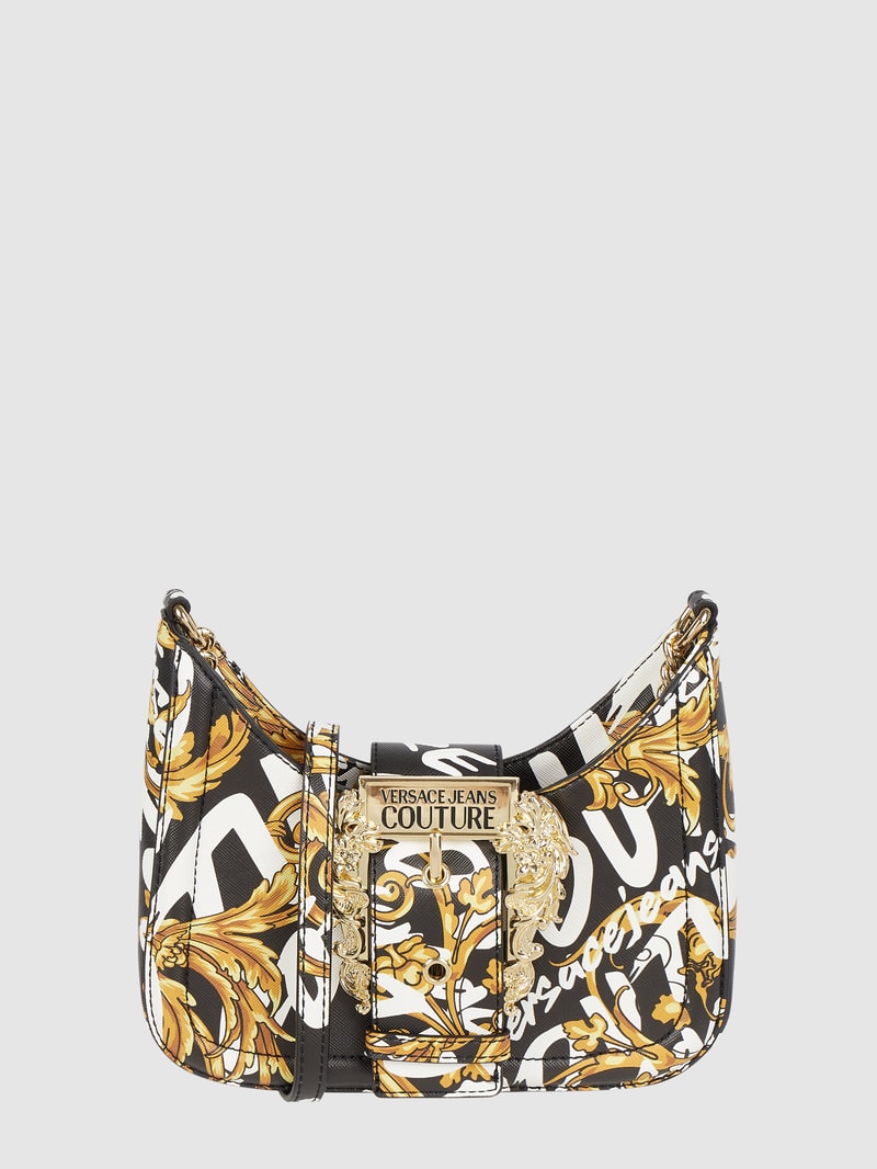 Pochette mit Logo-Muster in gold