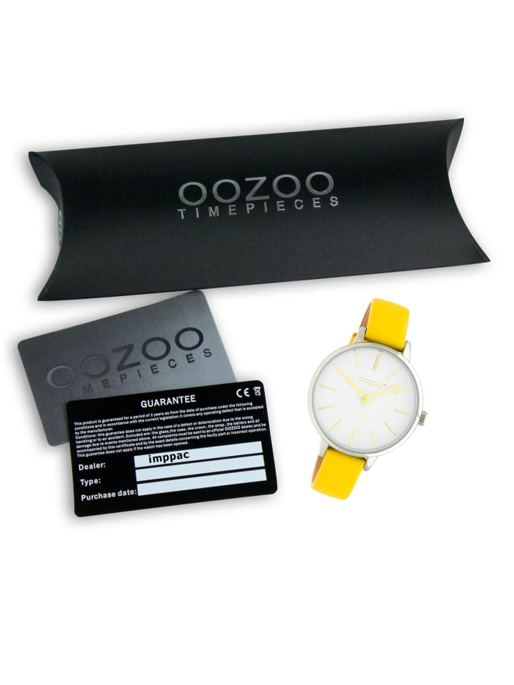 Oozoo Analog-Armbanduhr Oozoo JR gelb mittel (ca. 34mm) günstig kaufen onesize