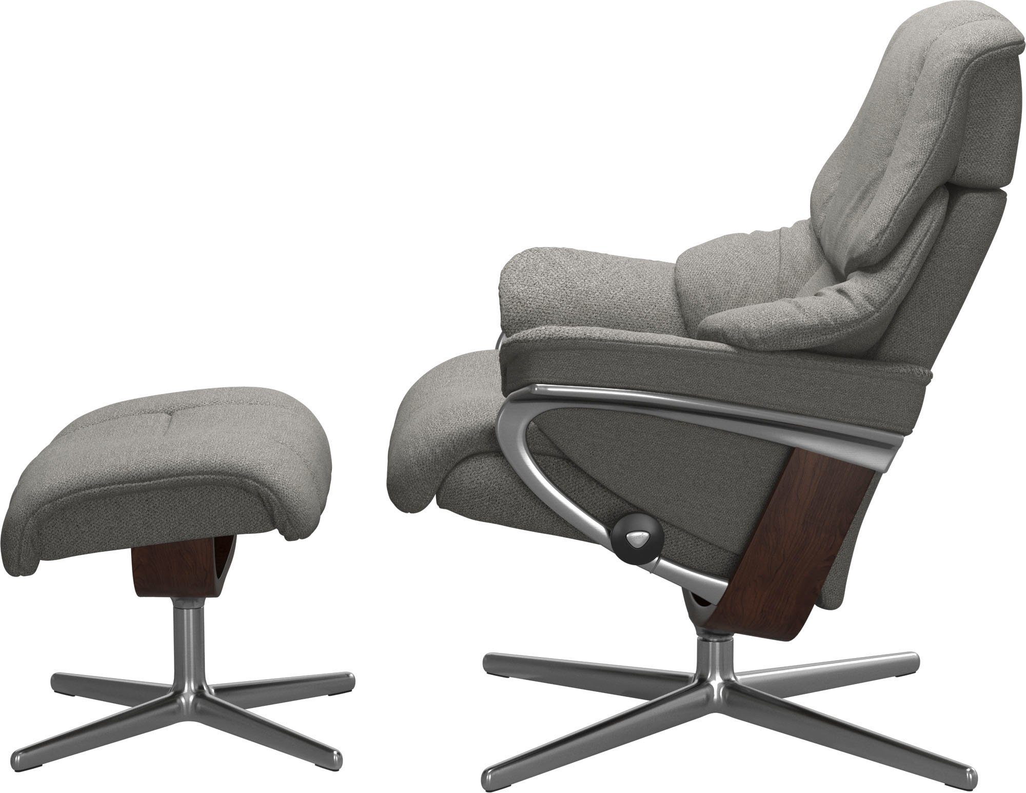 Stressless® Relaxsessel Reno, mit Cross Base, Größe S, M & L, Holzakzent Braun
