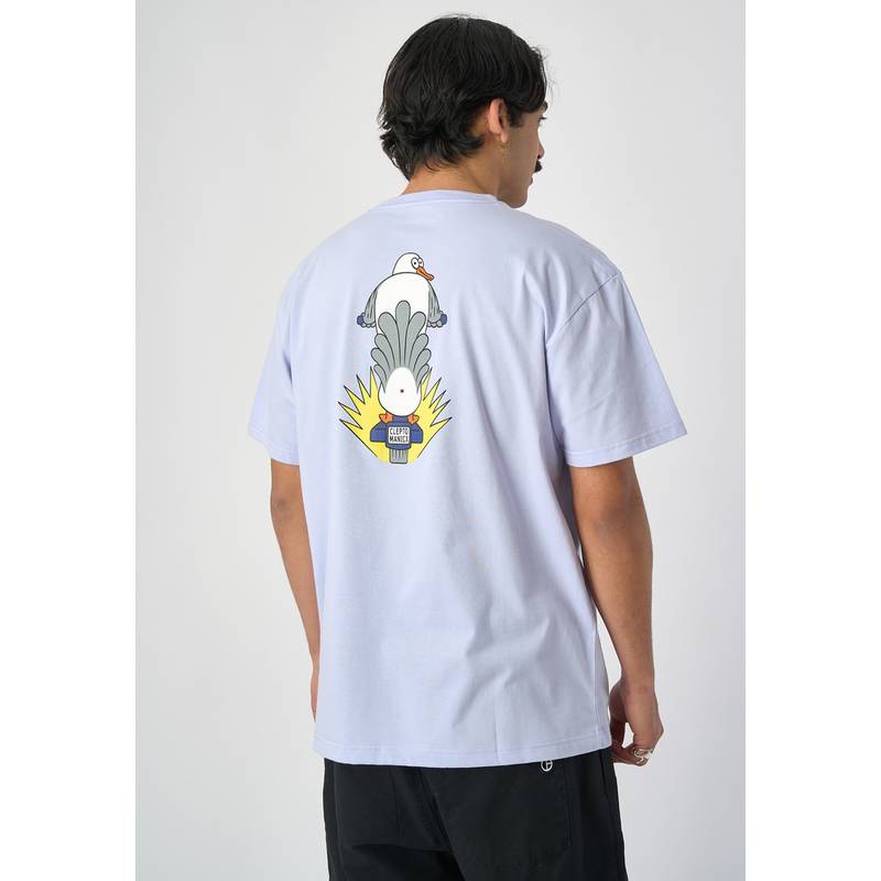 Cleptomanicx Scooter Gull Printshirt Herren