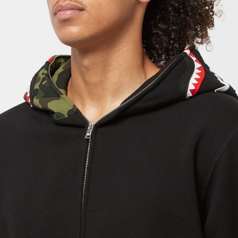 A Bathing Ape Shark Full Zip Hoodie M Black