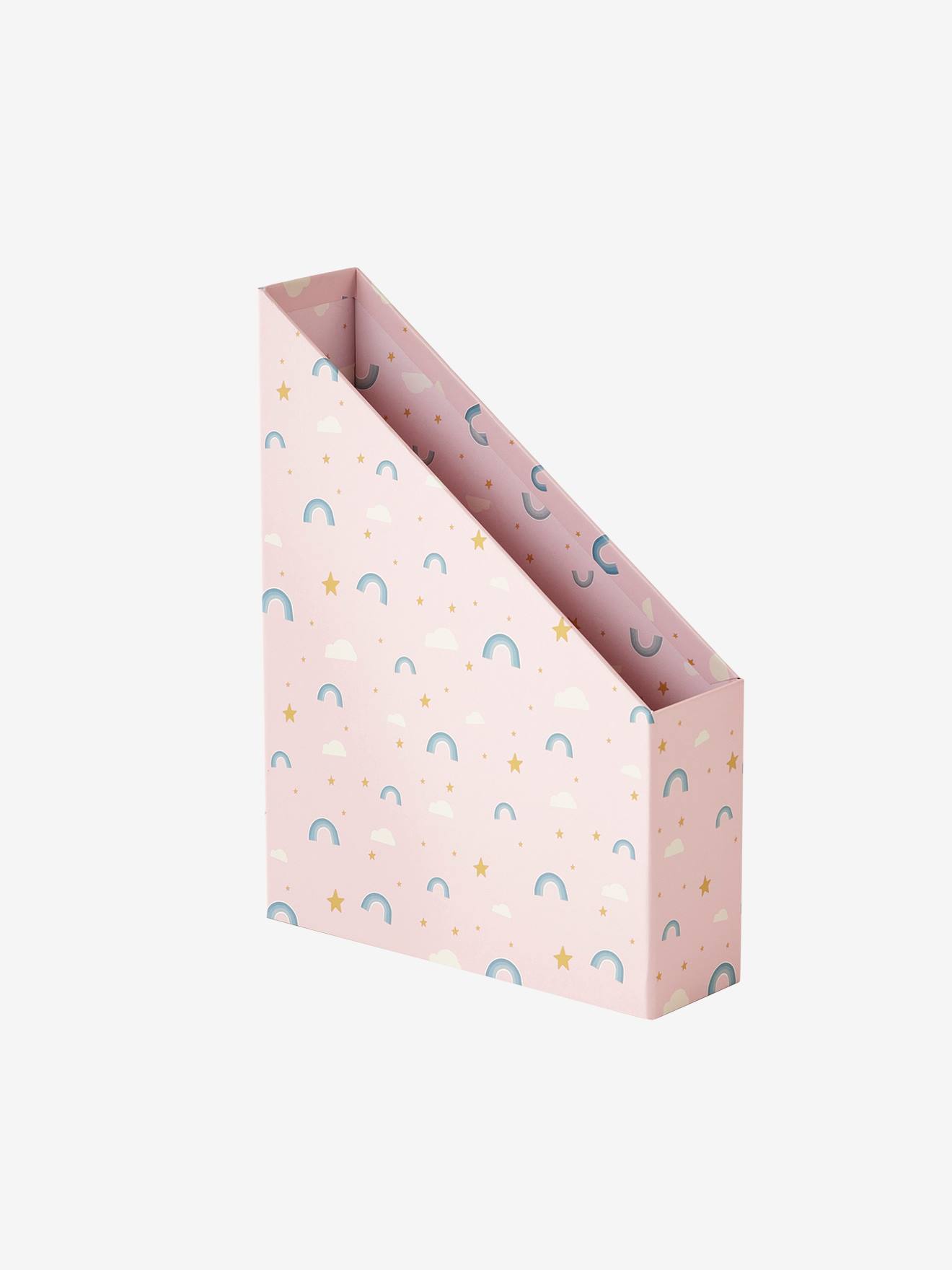 Set rangement bureau Arc-en-ciel rose