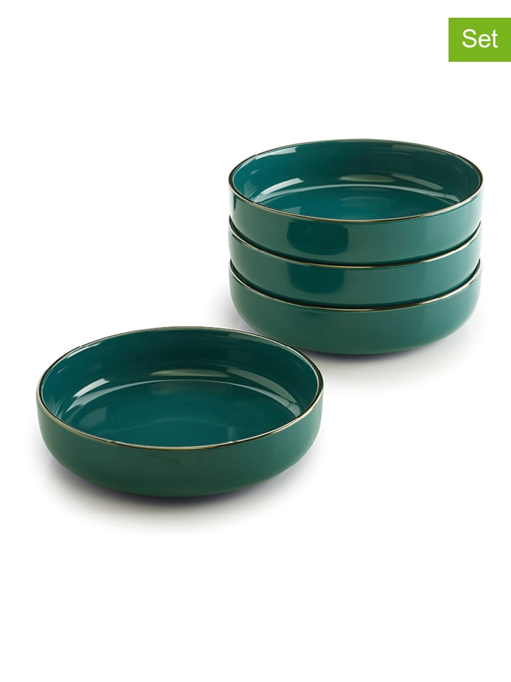Sauter 4er-Set: Suppenteller in Grün - Ø 20,5 cm günstig kaufen onesize