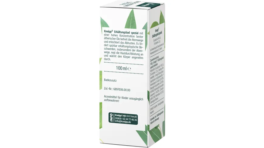 Kneipp ERKÄLTUNGSBAD SPEZIAL 100 mlArzneibad 100 ml