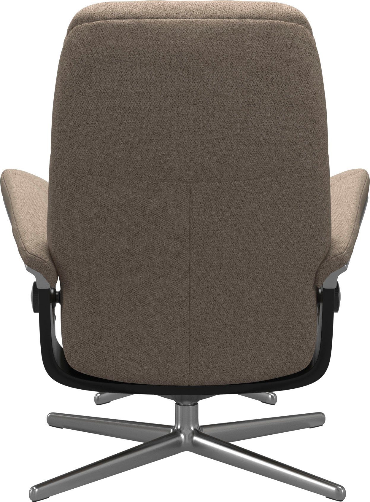 Stressless® Relaxsessel Consul (Set, Relaxsessel mit Hocker), mit Hocker, mit Cross Base, Größe S, M & L, Holzakzent Schwarz