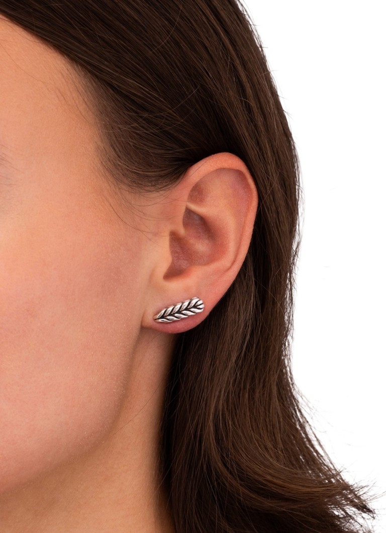 Buddha to Buddha Ellen silver stud earrings