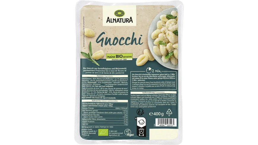 Alnatura Bio Gnocchi 400g 400 g
