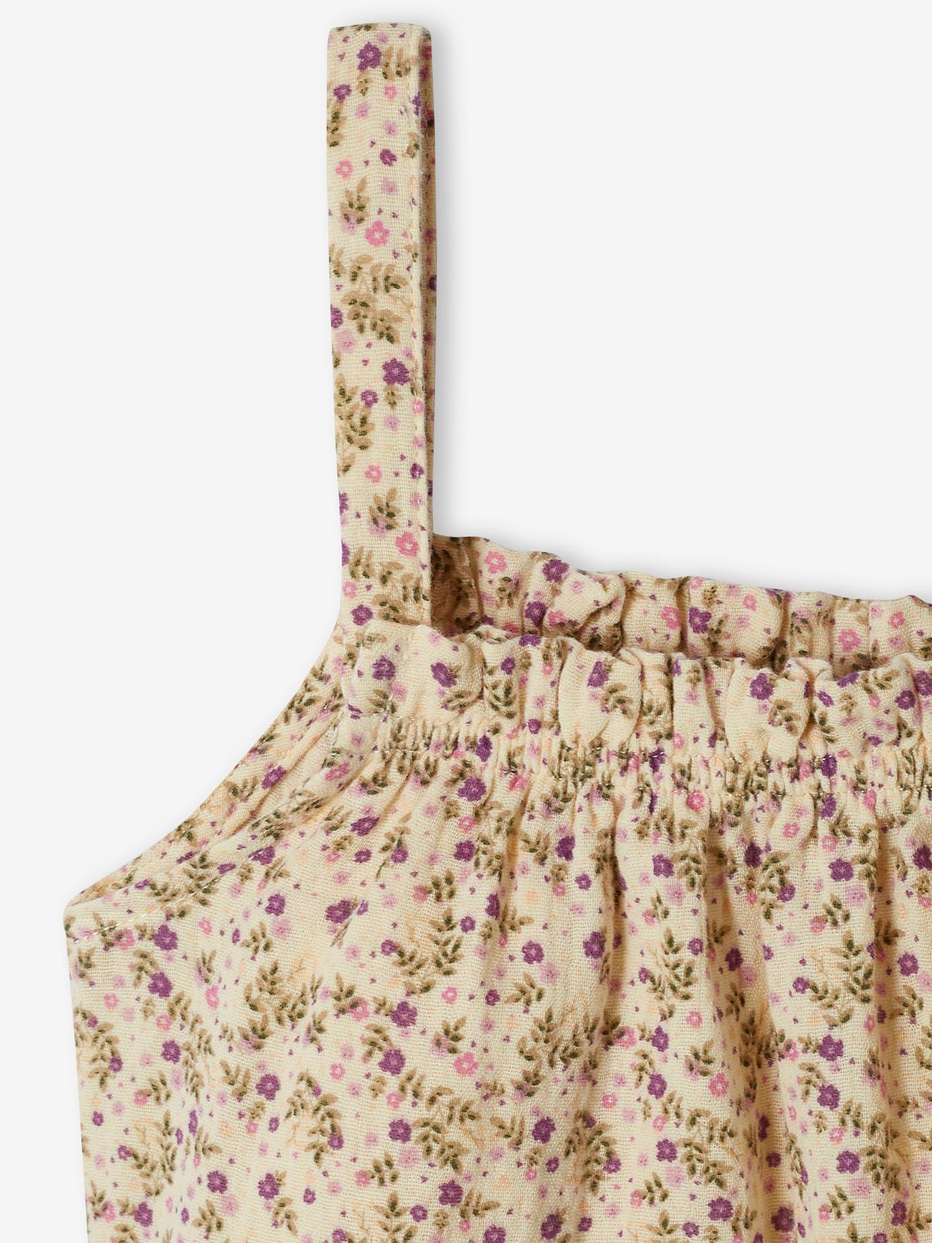 Vertbaudet Mädchen Top aus Musselin - beige