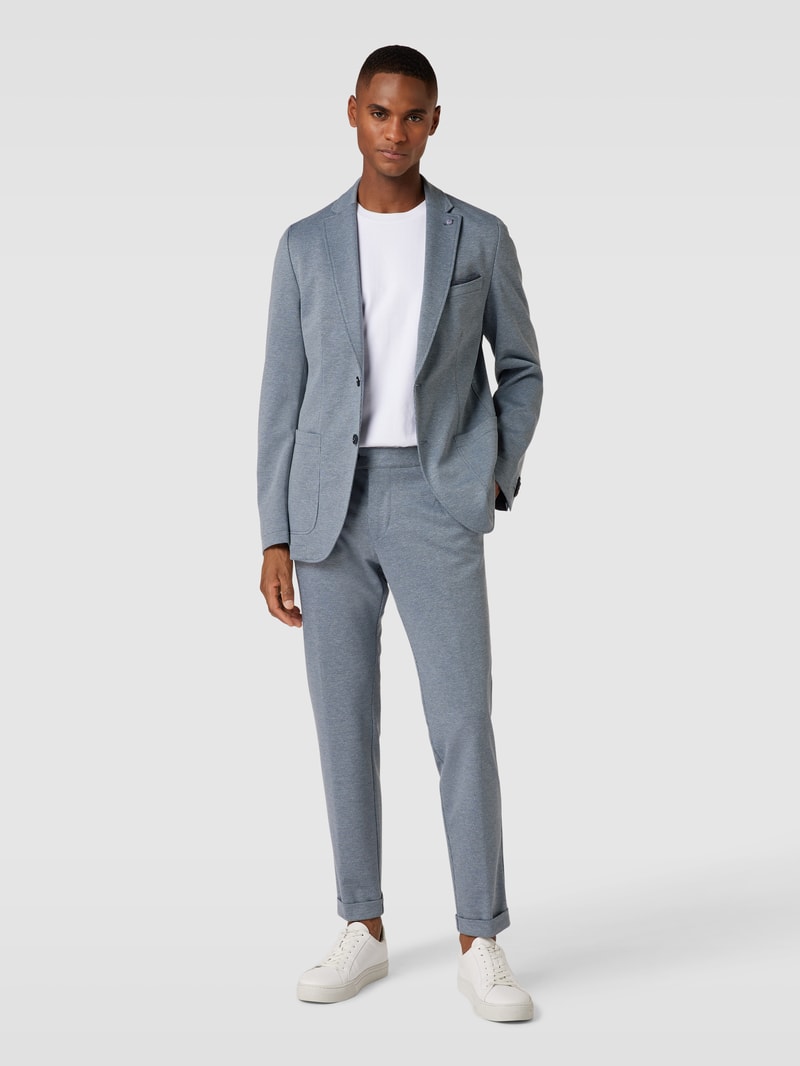 Regular Fit Sakko mit Brusttasche Modell 'Carter' in blau