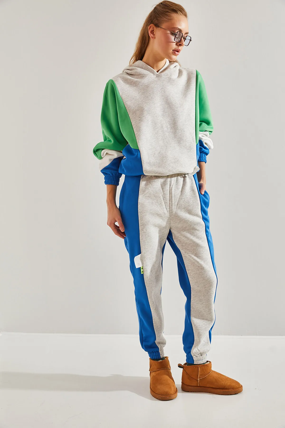 Bianco Lucci  Damen-Set mit dreifädigem Oberteil und Unterteil