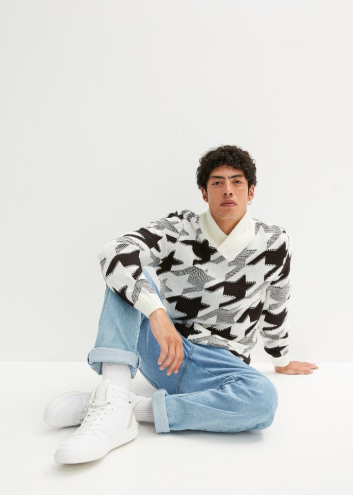 Pullover mit Schalkragen