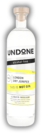 Undone No. 2 London Dry Juniper Type - Not Gin Undone No. 2 London Dry Juniper Type - Not Gin Alkoholfreie Alternative zu Spirituosen. 0,7	 Liter