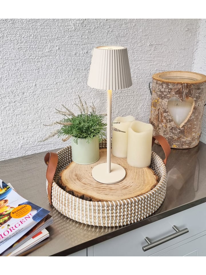 Coen Bakker LED Tischlampe dimmbar Touch Farbwechsler IP44 Innen & Außen 36,5x11cm in Sand günstig kaufen onesize