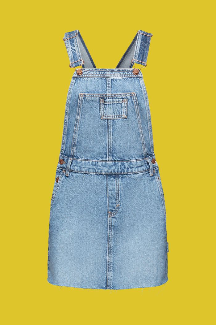 Mini-Latzkleid aus Denim