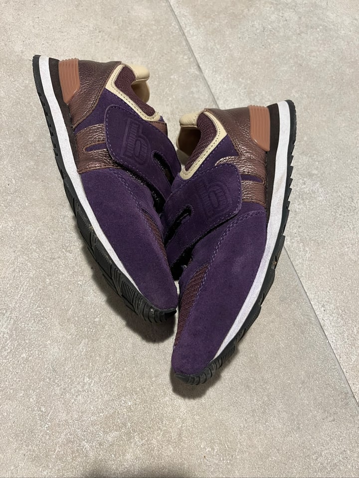bisgaard Leder-Sneakers in Lila günstig kaufen 32