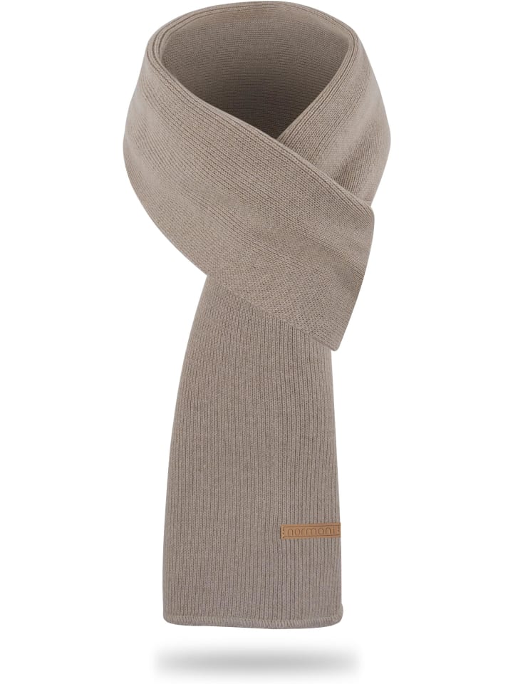normani Merinowoll-Schal glatt Yuma in Beige günstig kaufen onesize