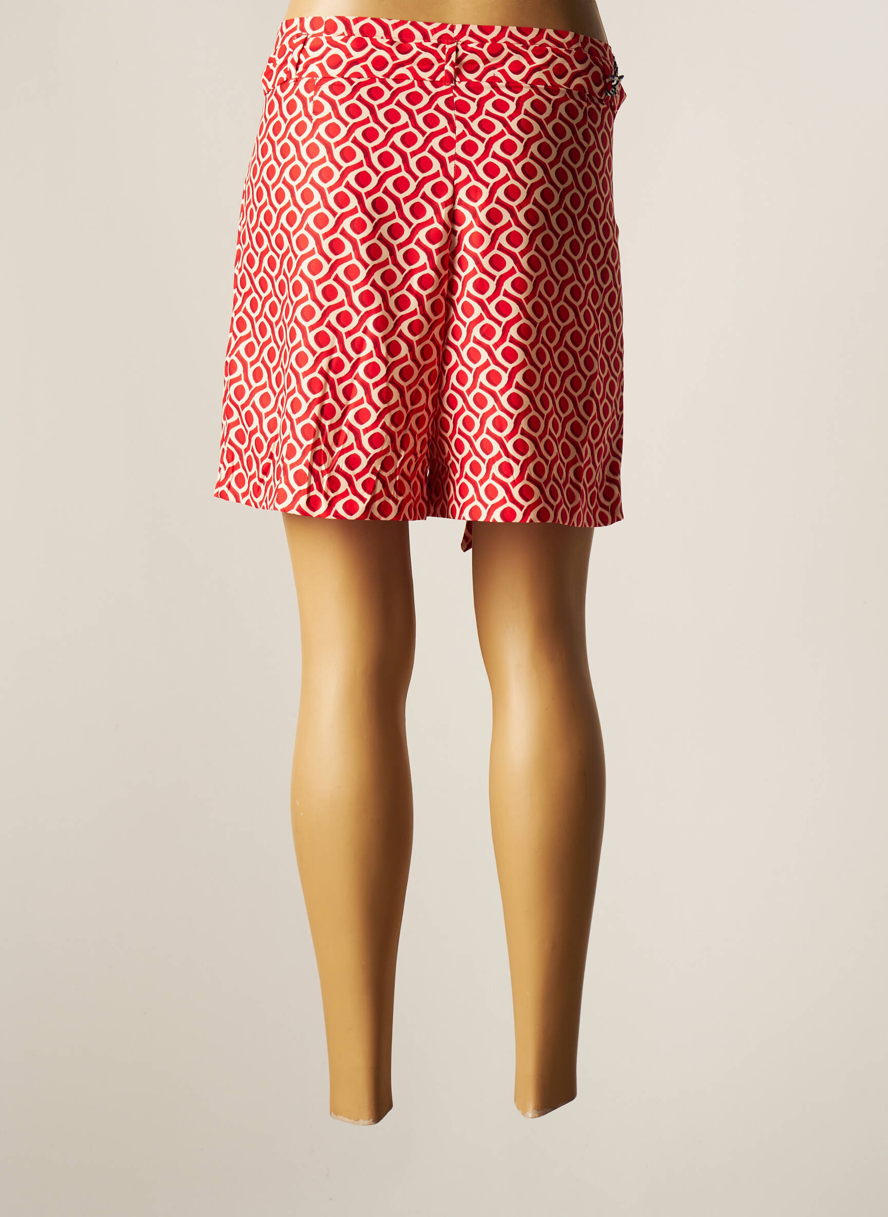 Lcdn Bermudas Femme couleur rouge