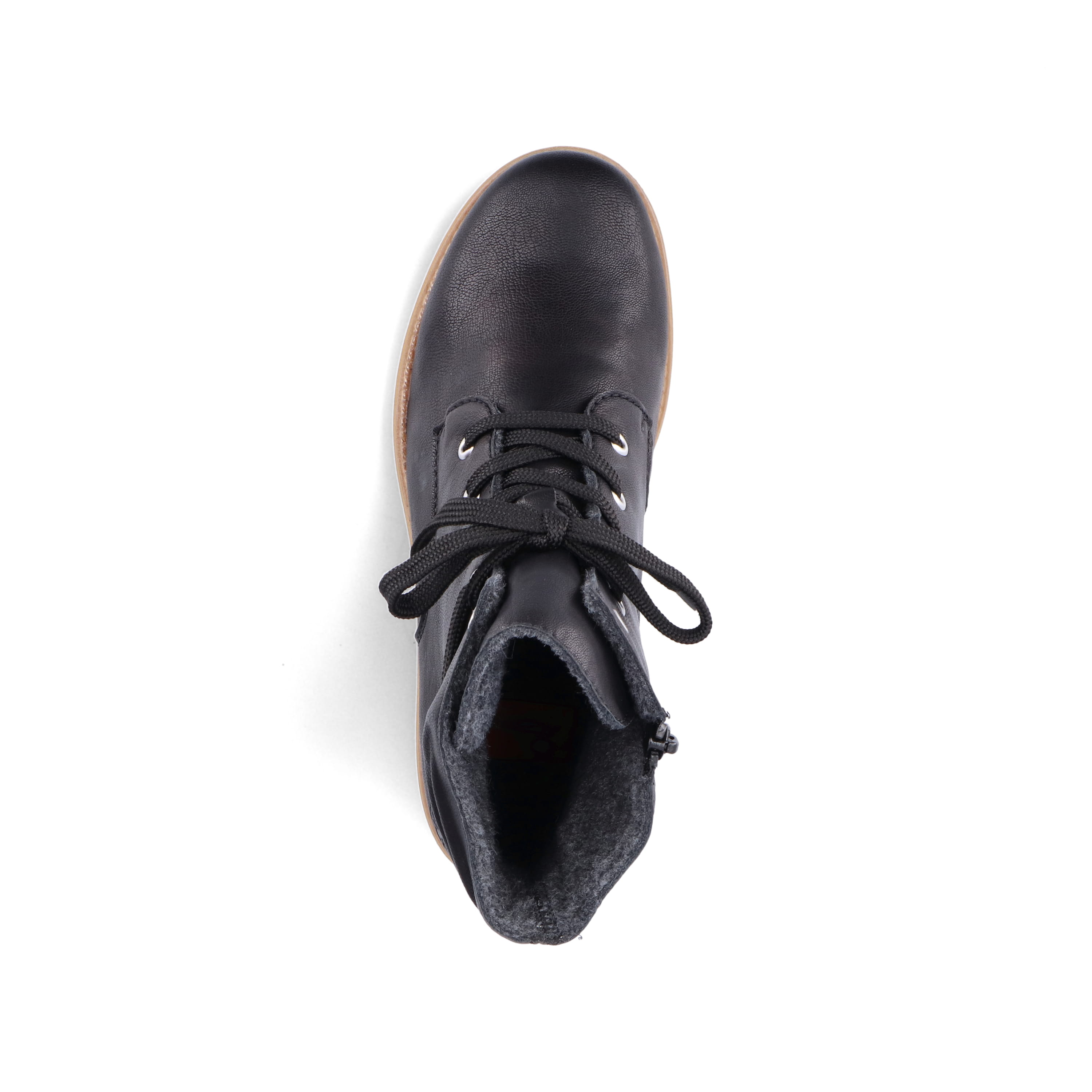 Rieker Damen Schnürstiefel nachtschwarz