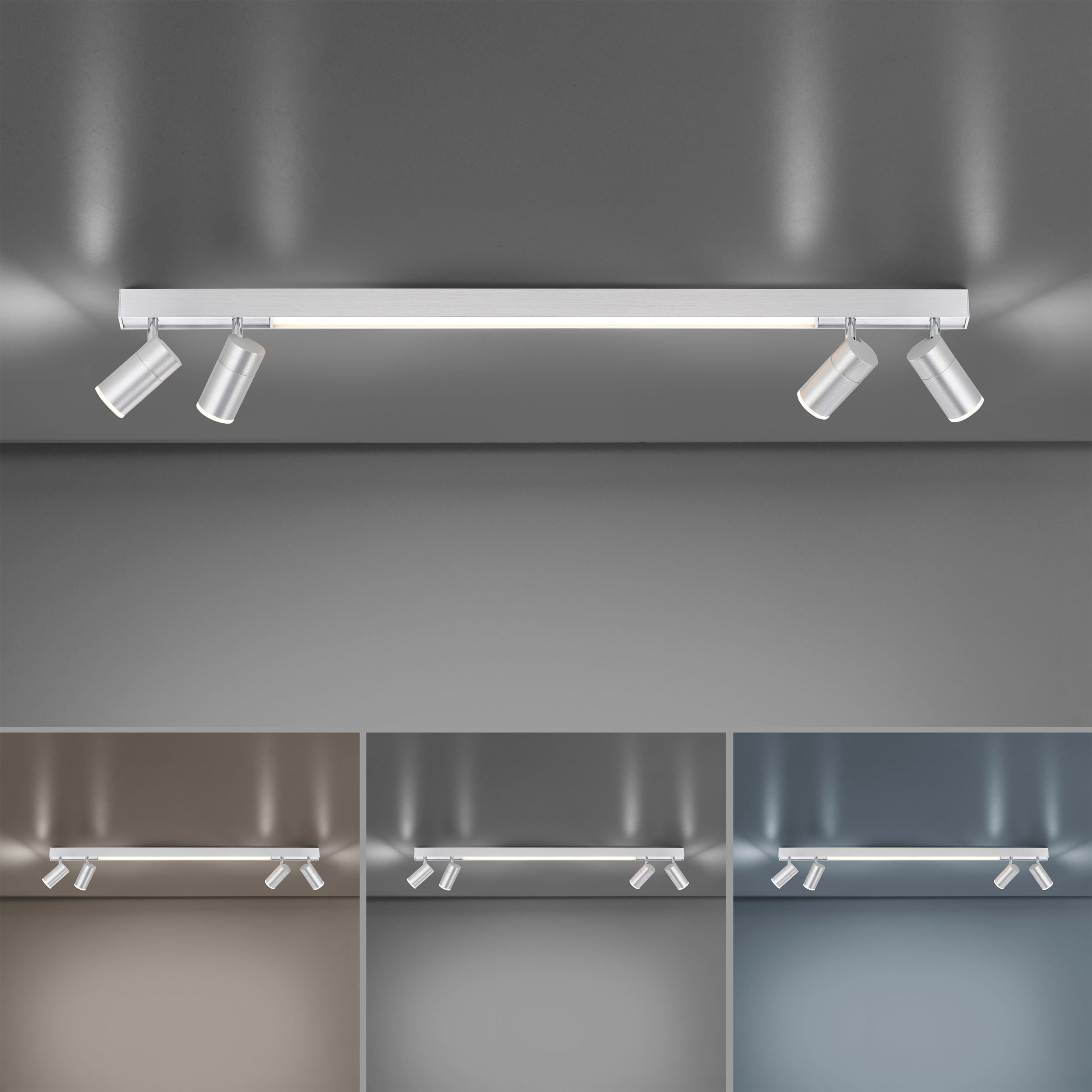 PURELED-Deckenleuchte 5flg