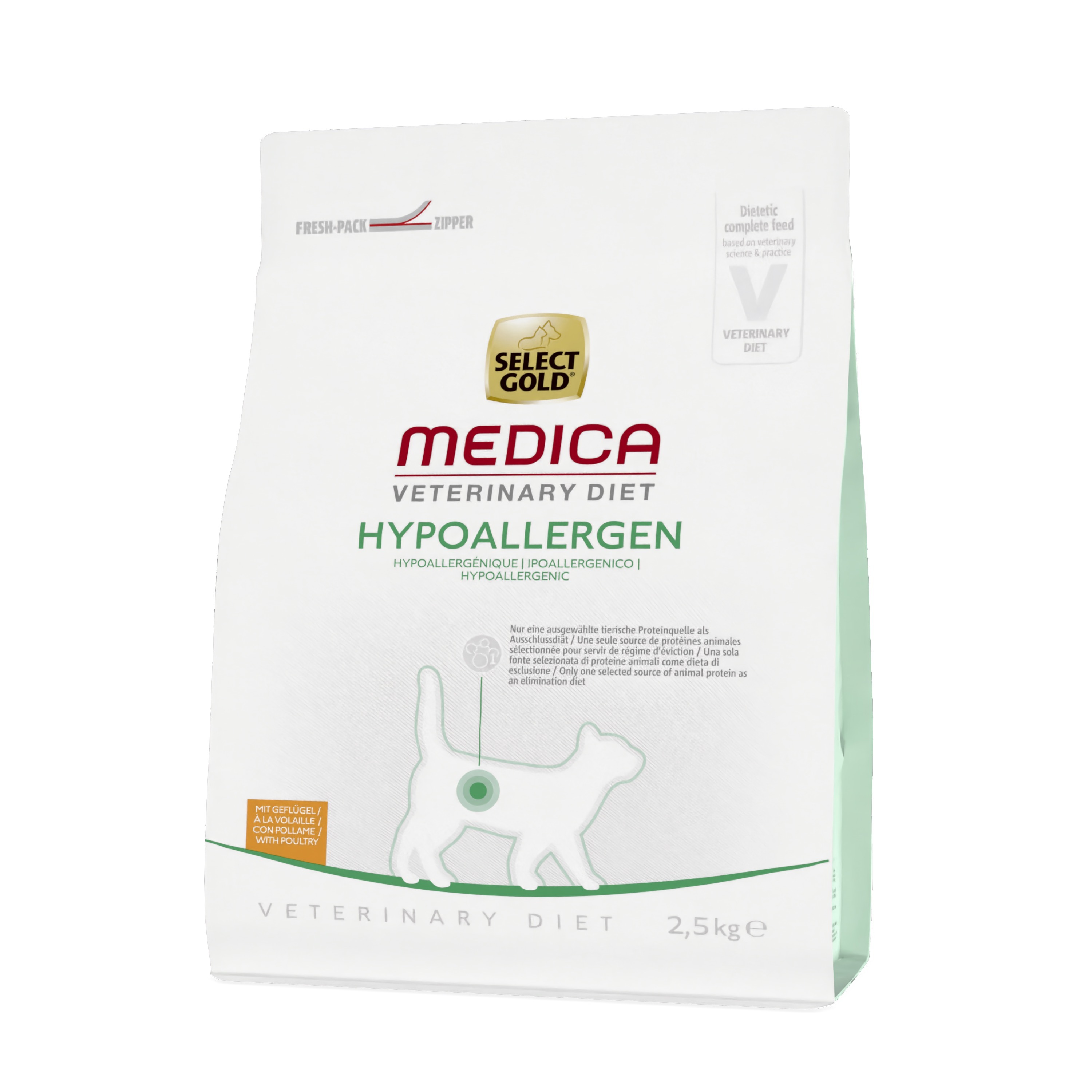 SELECT GOLD Trockenfutter SELECT GOLD Medica Hypoallergen mit Geflügel 2,5 kg