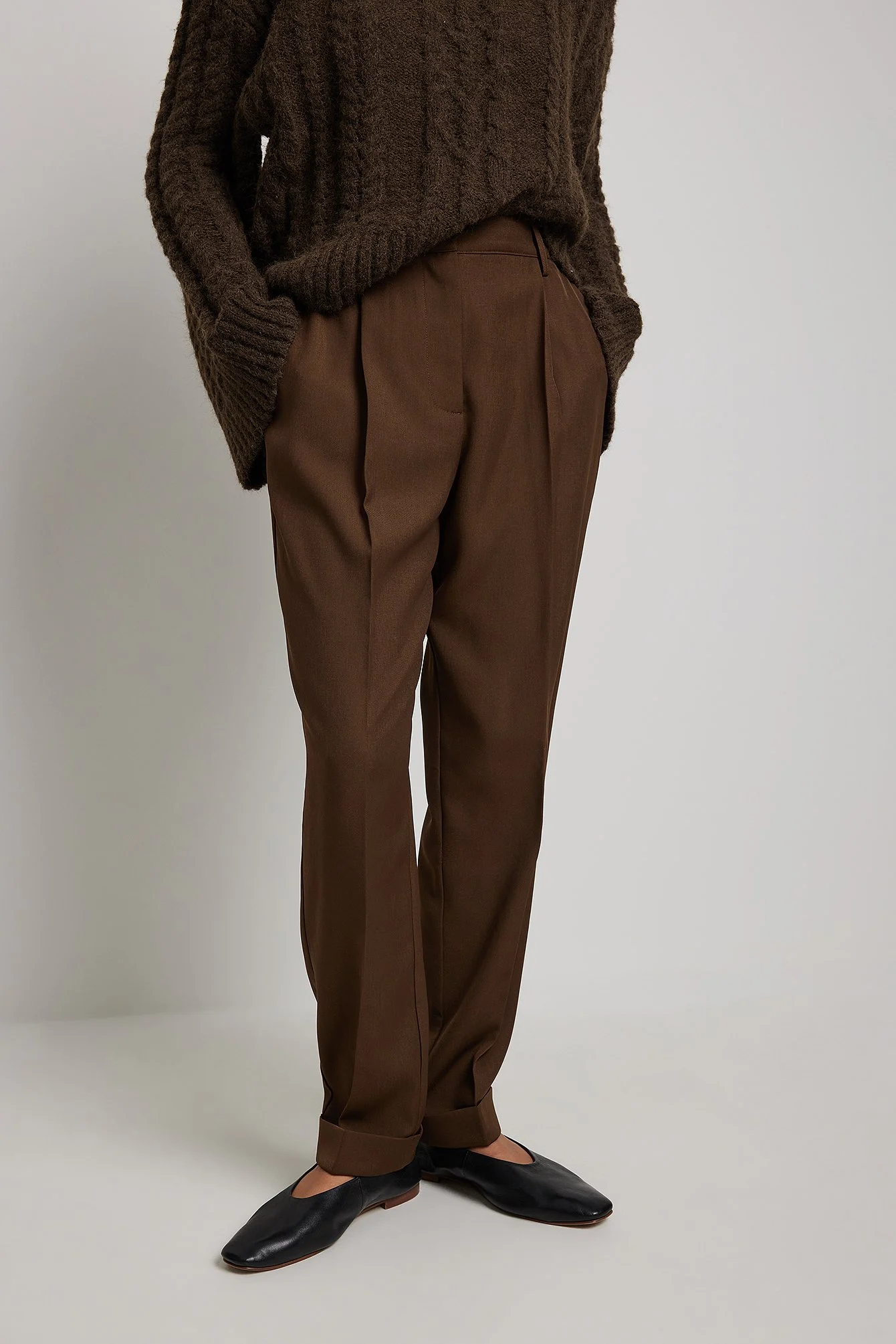 Tailored Fold Up Anzughose