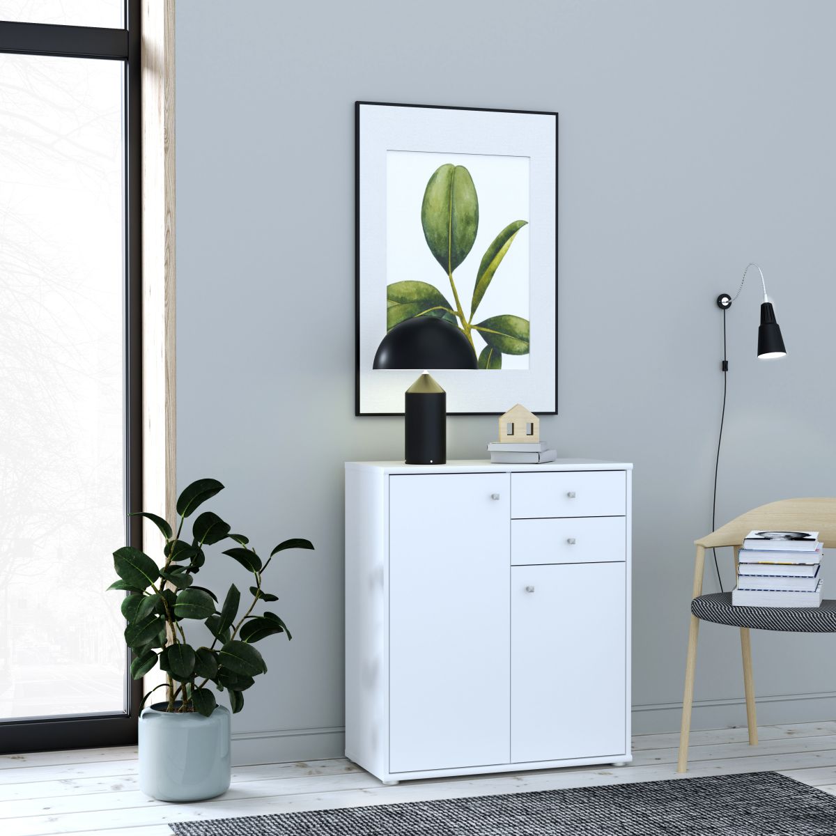 Kommode Tempra2 Weiß 73,7 cm