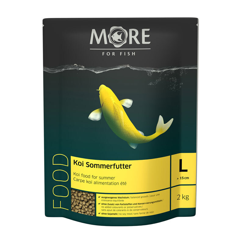 MORE Hauptfutter MORE FOR FISH Koi Sommerfutter 6mm 2 kg