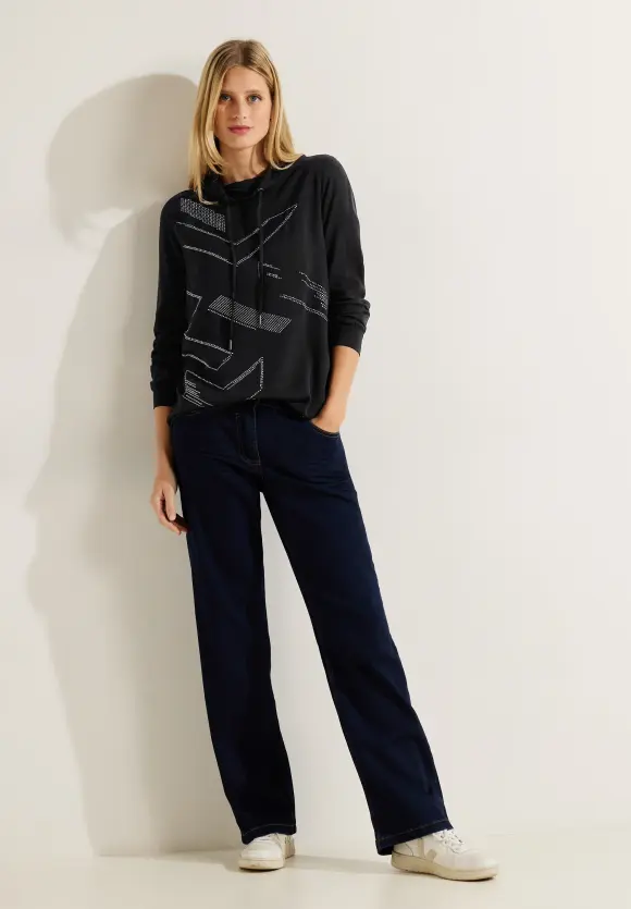 CECIL Bluse im Materialmix
