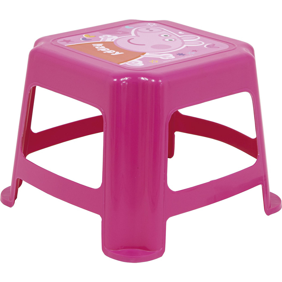 Kinder Hocker aus Kunststoff, Peppa Pig, 27 x 27 x 21 cm