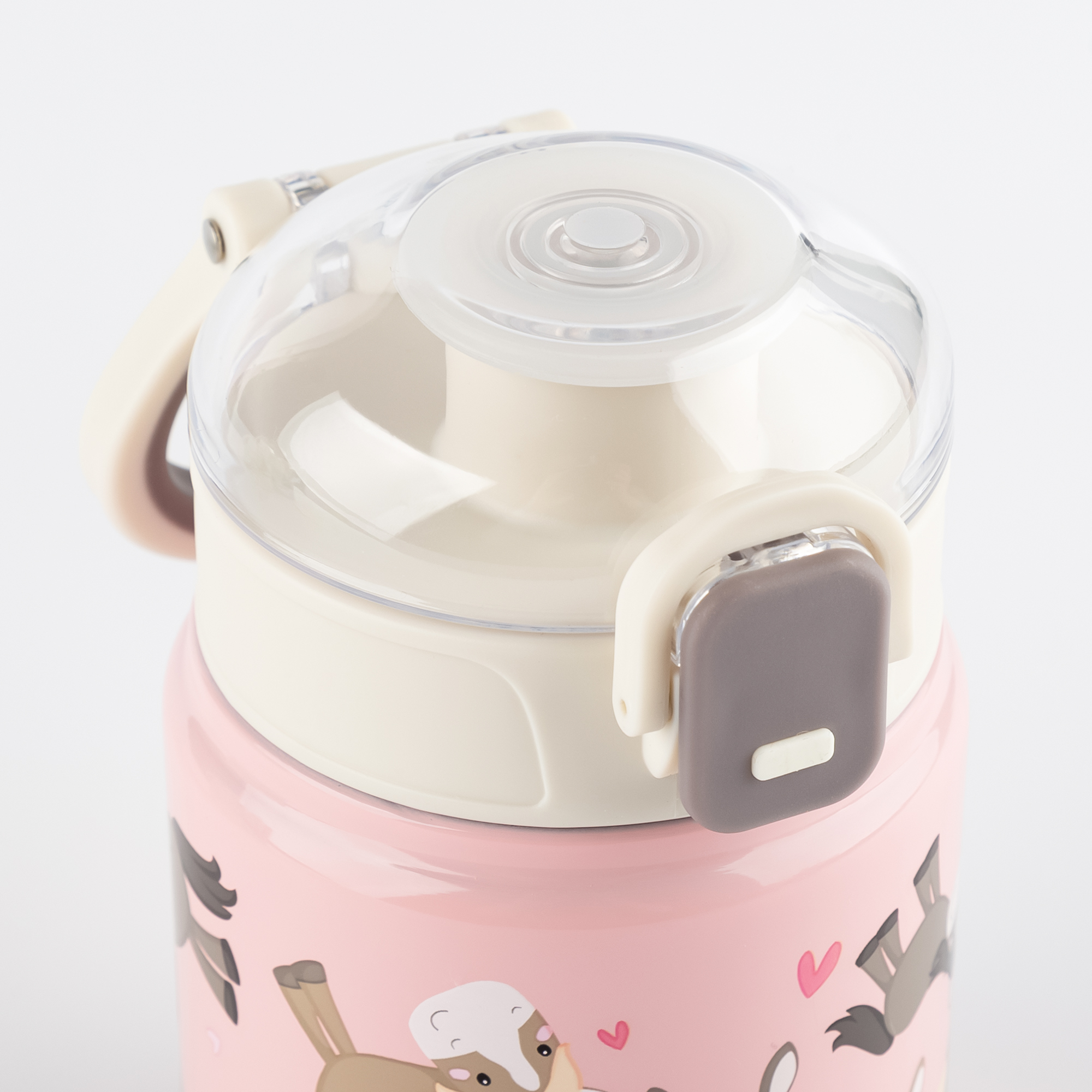 Kinder Edelstahl Trinkflasche Pony, 400 ml