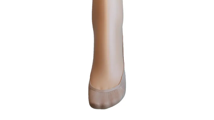 Steps Damen Füßlinge Ballerina Tactel-Faser nahtlos beige