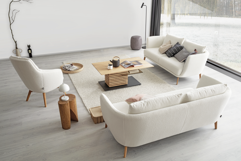2,5-Sitzer Sofa Pearl