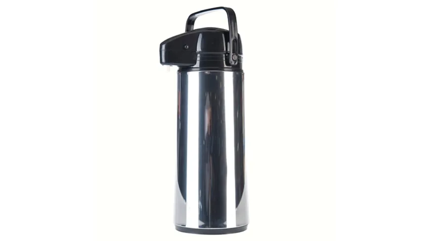 axentia Isolierpumpkanne Airpot Edelstahl 1,9 l