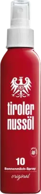 TIROLER NUSSÖL orig.Sonnenmilch Spray wasserfest LSF 10  150 ml  Spray