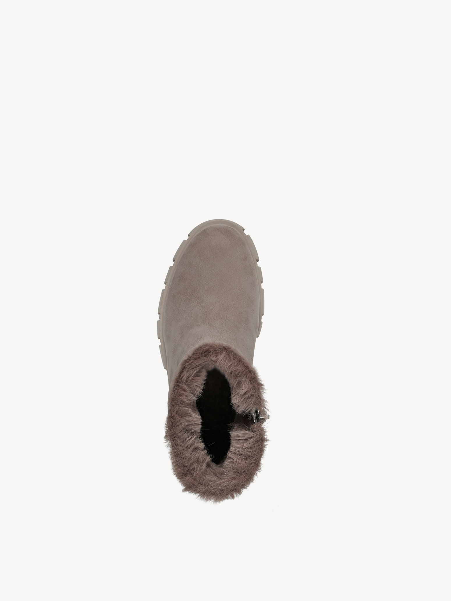 Bottine en cuir - beige doublure chaude