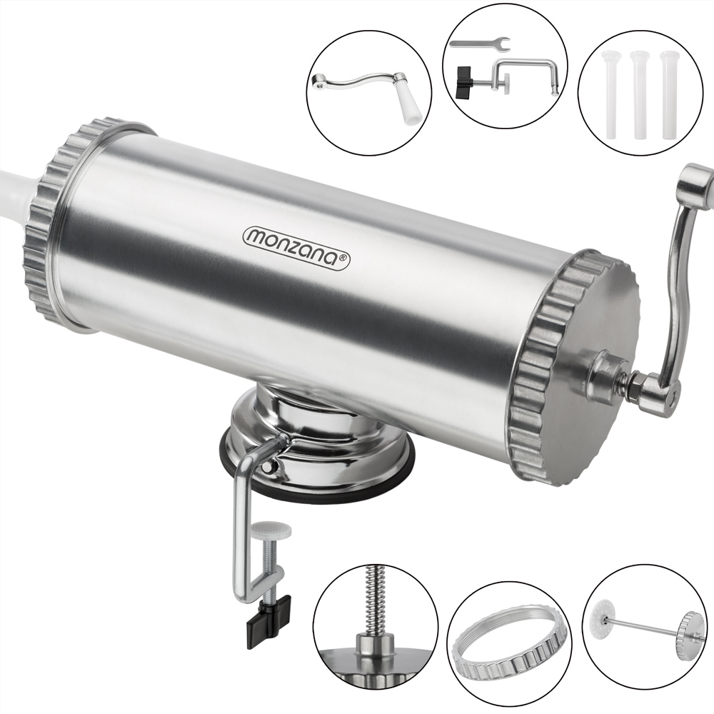 DEUBA Wurstfüller mit Saughalterung 25kg 115 x 58 x 16cm silber