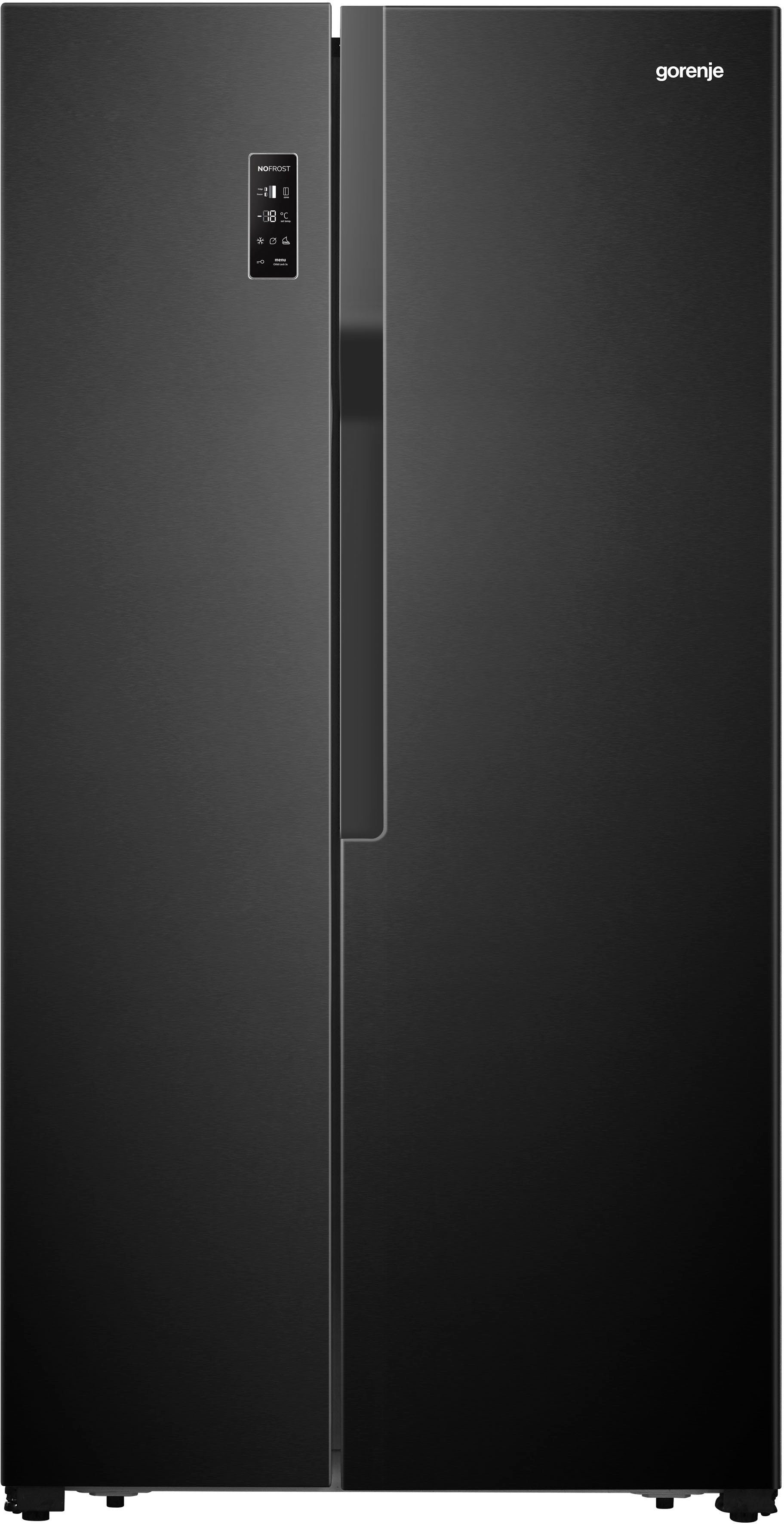 GORENJE Side-by-Side NRS918EMB, 178,6 cm hoch, 91 cm breit