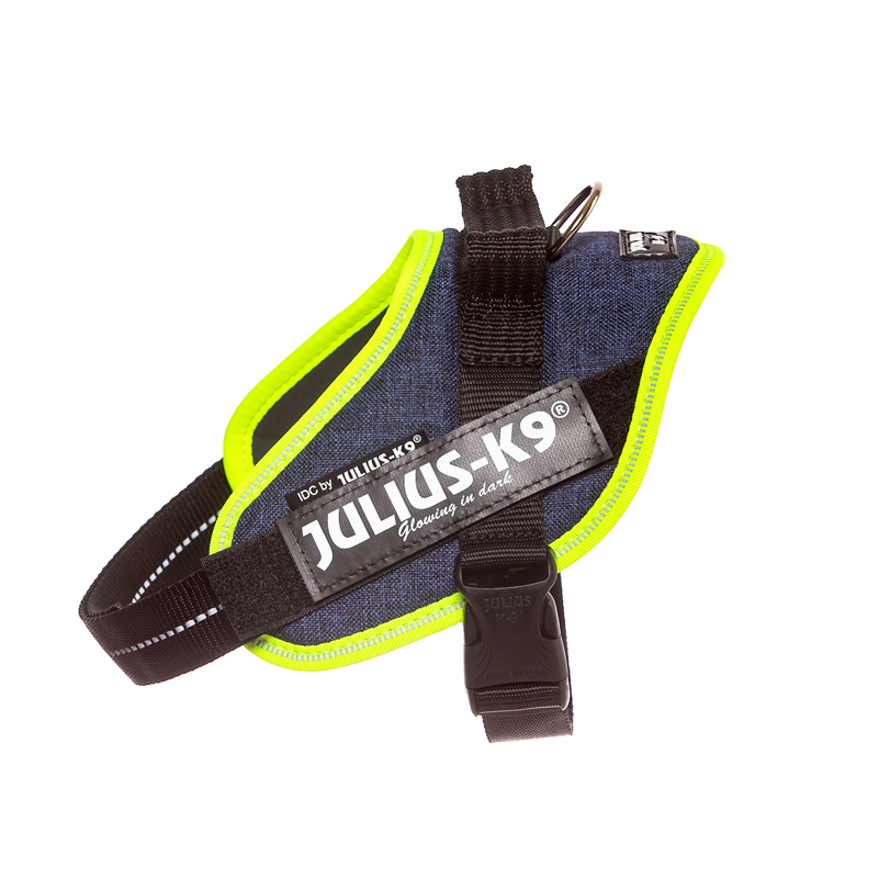 JULIUS-K9 Hundegeschirre JULIUS-K9 IDC Powergeschirr Mini neon mix blau groß