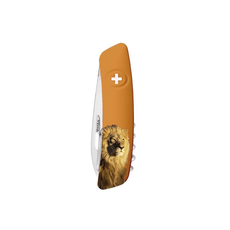 Swiza TT03 Tick Tool Wildlife Lion Orange, Schweizer Taschenmesser made in Swiss