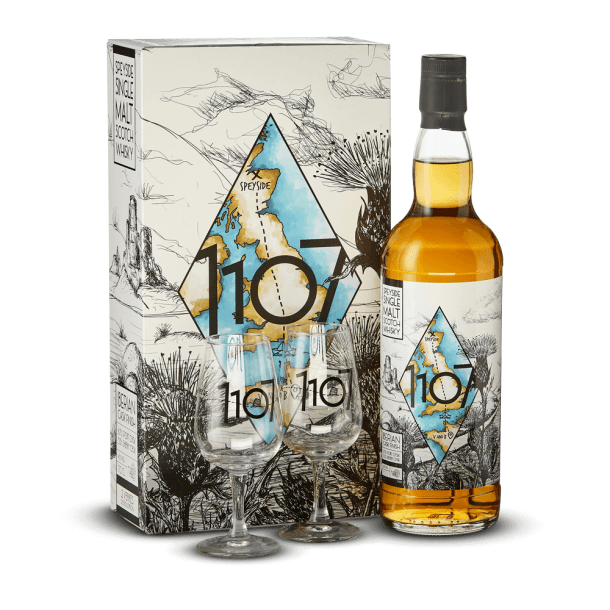 Coffret 1107 Single Malt + 2 Verres