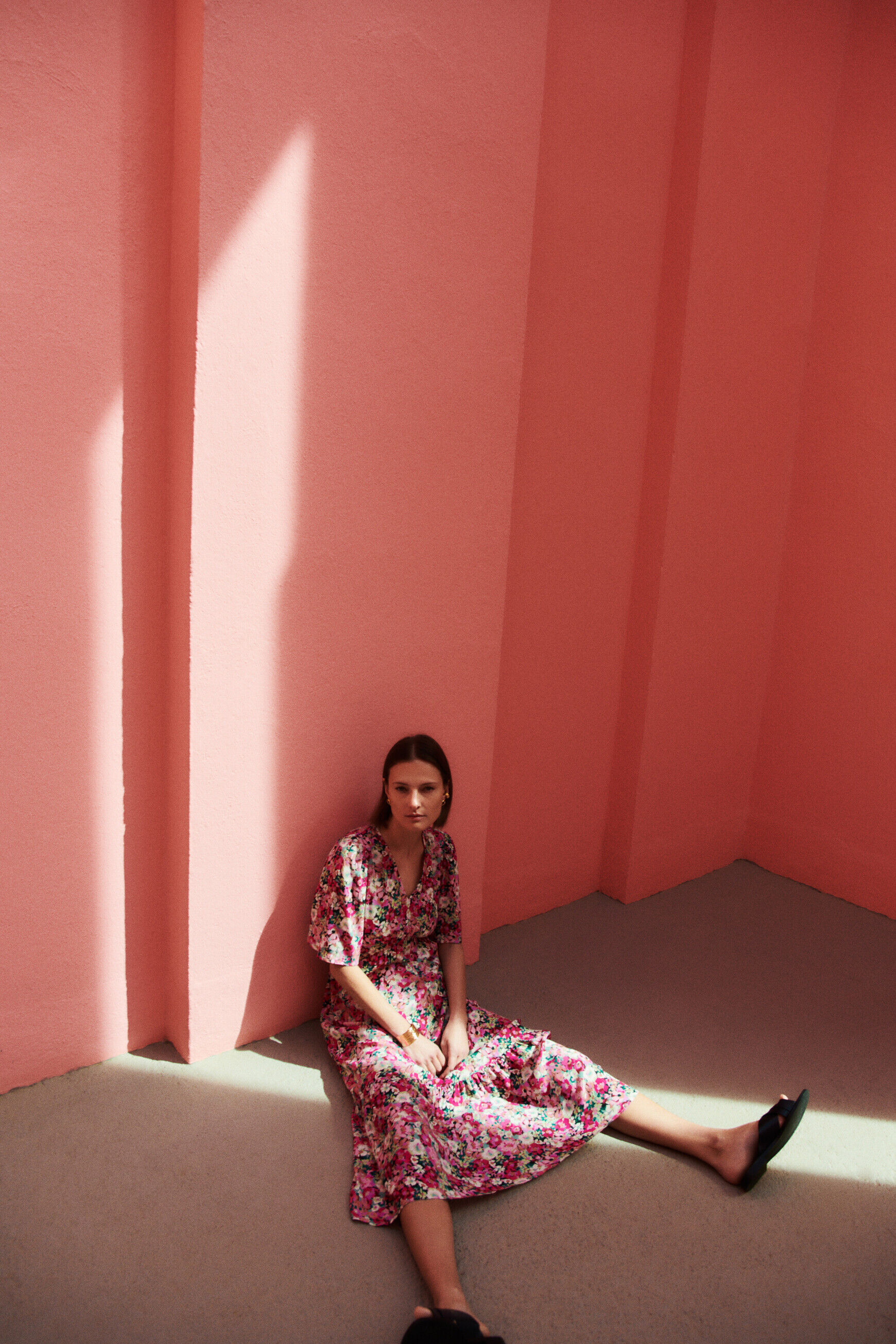 Robe tania rose femme