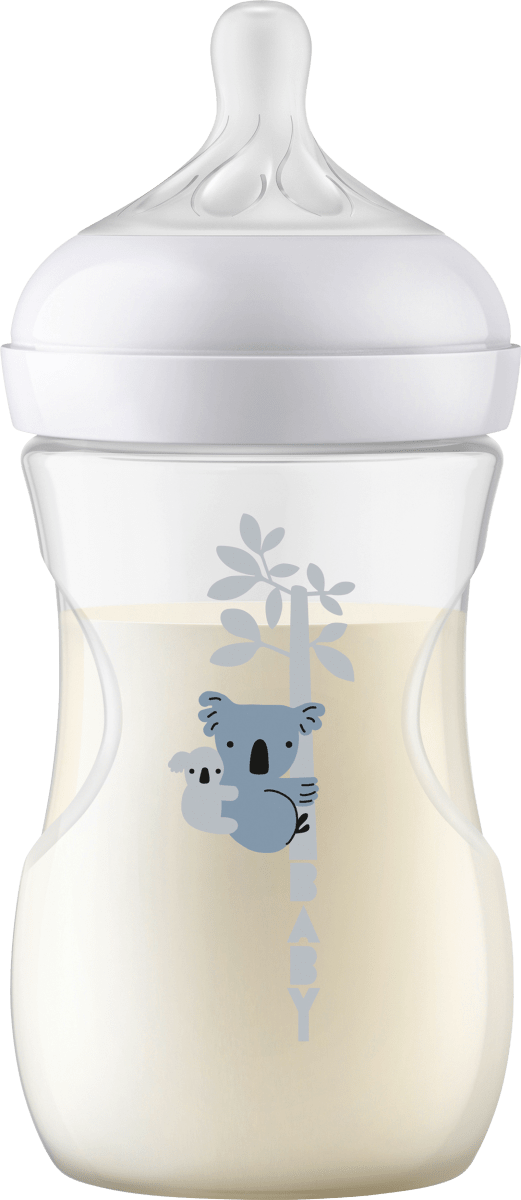 Babyflasche Natural Response weiß/Koala, ab dem 1. Monat, 260ml, 1 St