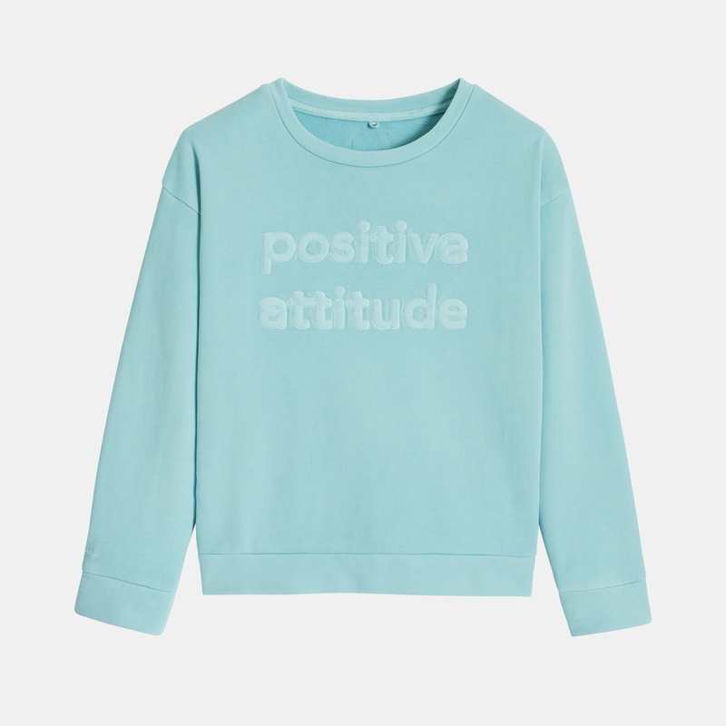 Sweat Bleu clair Confetti pigments naturels mixte